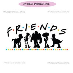 disney pixar toy story cartoon woody friends silhouette svg