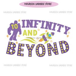to infinity and beyond toy story buzz lightyear rocket fly svg