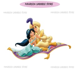 love aladdin & jasmine on the magic carpet png