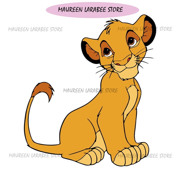 Simba Jumping Vector Disney The Lion King Simba Cartoon Vector SVG | Inspire Uplift