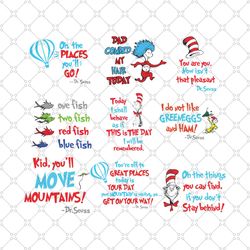 dr seuss quotes bundle svg, dr seuss svg, dr seuss vector, dr seuss clipart, dr seuss cat svg, cat in the hat svg, dr se