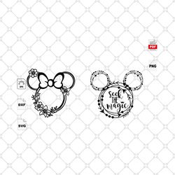 seek the magic, trending, wedding, head mickey, wedding svg, rustic wedding, couple of mickey, wedding shower, wedding i