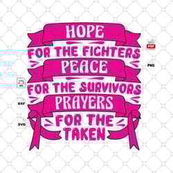 hope peace prayers, breast cancer gift, breast cancer svg, cancer awareness, cancer ribbon svg, breast cancer ribbon, br