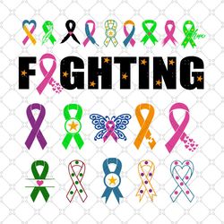 fighting cancer, cancer awareness, cancer svg, cancer ribbon svg, cancer ribbon svg, cancer gift, cancer survivor, ribbo