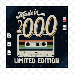 2000 vintage, 2000 shirt svg, classic birthday shirt, retro vintage, cassette svg, rock and roll svg, vintage, classic r