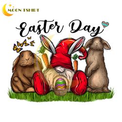 bunny ears gnomes egg happy easter day png