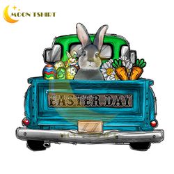 funny happy easter day bunny carrot egg truck png