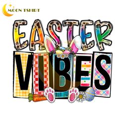 easter vibes happy easter day bunny ears carrot eggs png