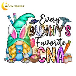 every bunny's favorite cna easter day gnome nurse png
