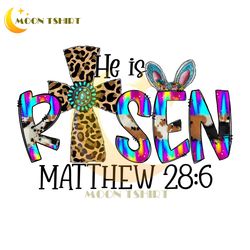 he is risen feat mathew 28:6 easter day png