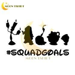 squadgoals beauty and the beast svg