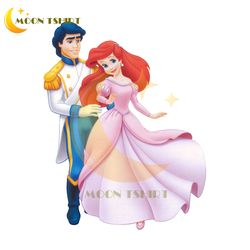 disney prince eric and princess ariel the little mermaid png