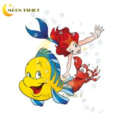 little mermaid ariel and friends disney png