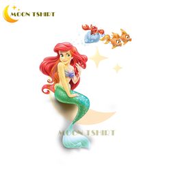 princess ariel sitting with sebastian king png