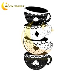 the mad hatter tea party poker card tea cup set