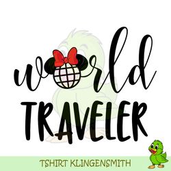 epcot world traveler minnie mouse svg