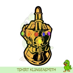 avengers middle finger infinity gauntlet svg