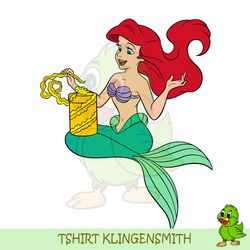 cute princess ariel the little mermaid gift svg
