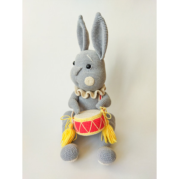 Bunny with drum Crochet pattern
