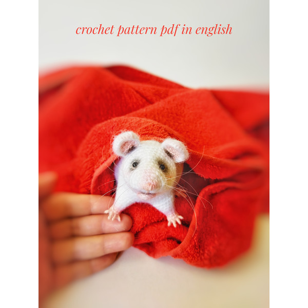 Realistic rat Crochet Pattern pdf