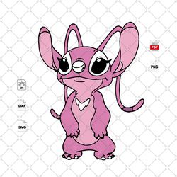 pink stitch svg, stitch vector, stitch lover, stitch and lilo svg, lilo svg, stitch shirt svg, stitch cut file, disney m