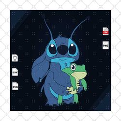 stitch and frog svg, stitch vector, stitch lover, stitch and lilo svg, lilo svg, stitch shirt svg, stitch cut file, disn