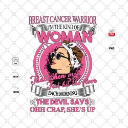 breast cancer warrior, breast cancer gift, beautiful woman svg, breast cancer svg, cancer awareness, cancer ribbon svg,