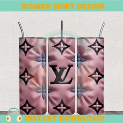 lv luxury brand logo 20oz skinny tumbler wrap png