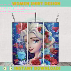 3d disney frozen princess elsa tumbler wrap png