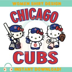 hello kitty chicago cubs baseball
