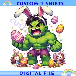 angry chibi hulk bunny happy easter png