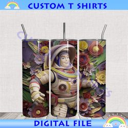 3d buzz lightyear 20oz skinny tumbler wrap png