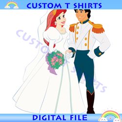 married prince eric and princess ariel png