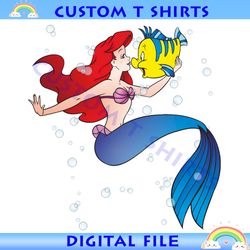 disney princess ariel flounder fish water bubble png