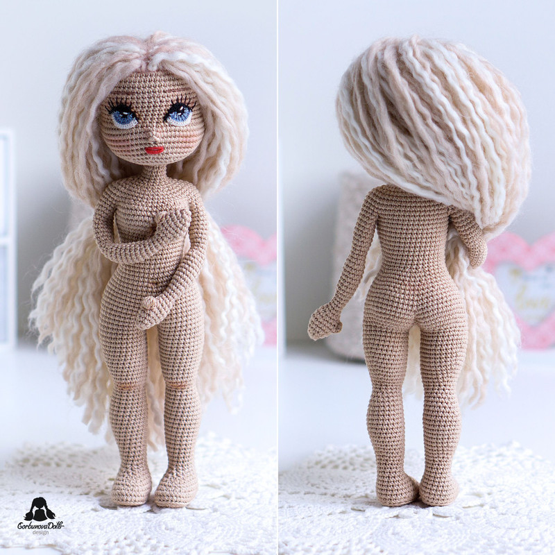 Michelle Crochet Doll Pattern PDF With Clothes Amigurumi Tutorial 8