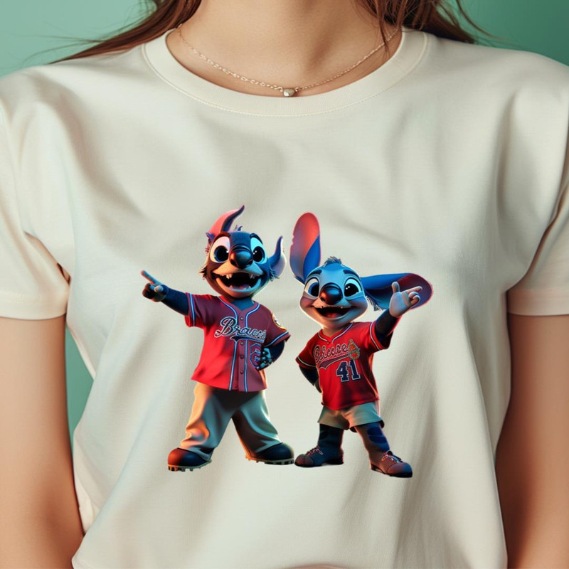 Stitch Braves His Way To Mlb PNG, Stitch Vs Atlanta PNG, Braves logo Digital Png Files.jpg