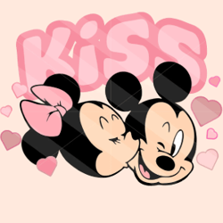 mickey valentines day svg png, mickey kiss svg, happy valentines day svg, mickey valentine, mickey svg png, digital
