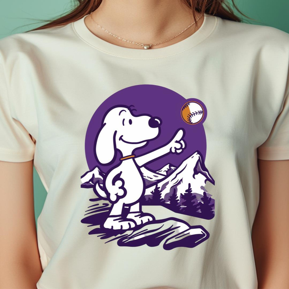 Snoopy Guards Home Rockies Logo PNG, Snoopy Vs Colorado Rockies logo PNG, Snoopy Vs Colorado Digital Png Files.jpg