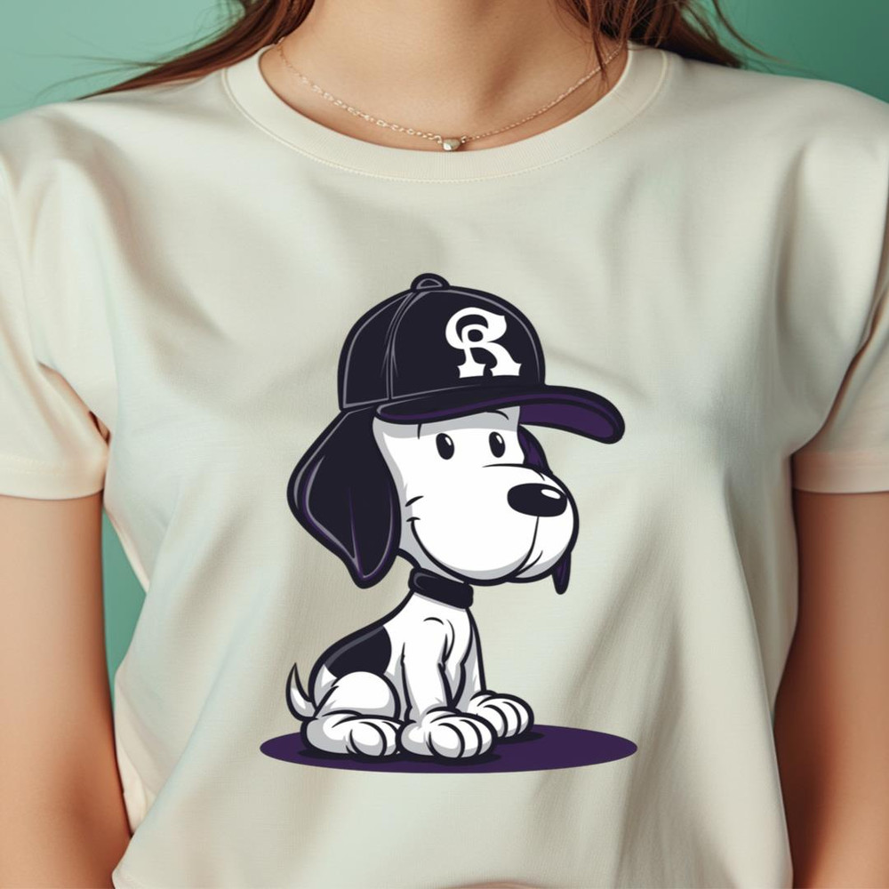 Beagle Ears Perk To Rockies PNG, Snoopy Vs Colorado Rockies logo PNG, Snoopy Vs Colorado Digital Png Files.jpg