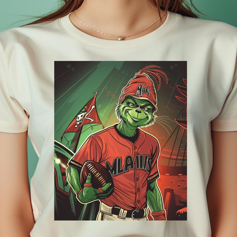 Grinch Marlins Logo Pioneering Spirit PNG, The Grinch Vs Miami Marlins logo PNG, Miami Marlins logo Digital Png Files.jpg