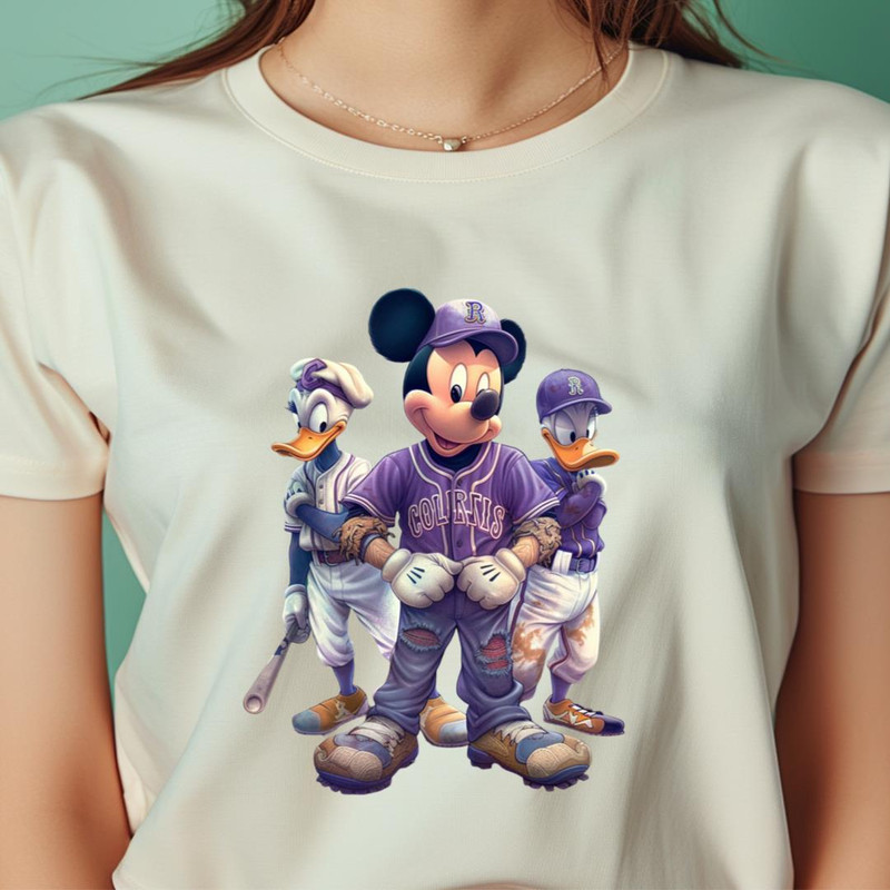 Mickeys Mountain Range Rockies Run PNG, Micky Mouse Vs Colorado Rockies logo PNG, Micky Mouse Digital Png Files.jpg