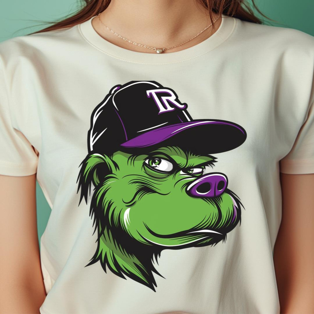 Grinch Tries Out Rockies Uniform PNG, The Grinch Vs Colorado Rockies logo PNG, Grinch Vs Colorado Digital Png Files.jpg