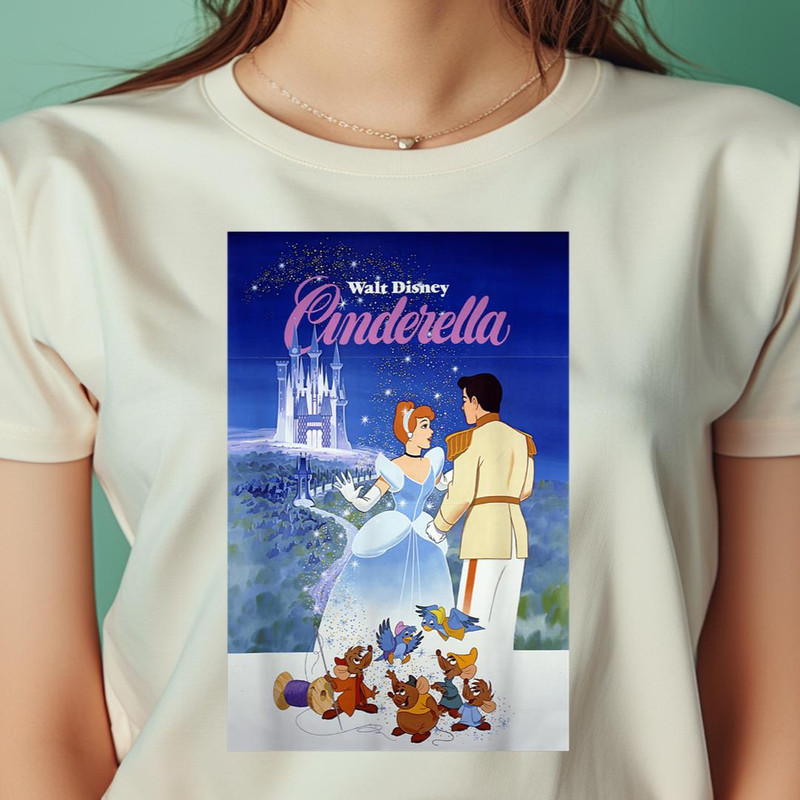 Disney Cinderella Vintage Poster PNG, Cinderella PNG, Cinderella Castle Digital Png Files.jpg