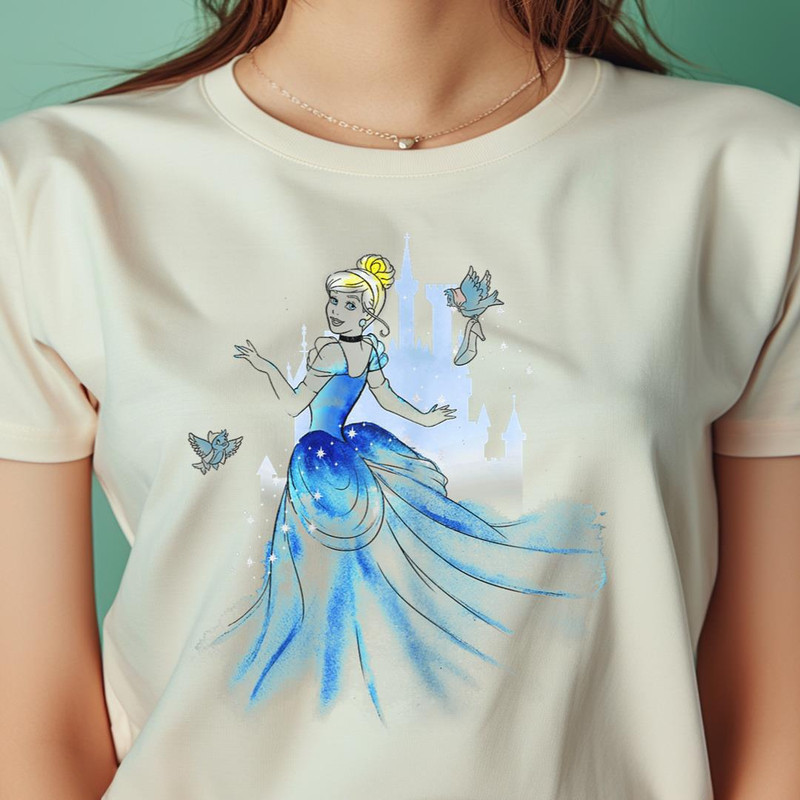 Disney Cinderella Water Color Graphic PNG, Cinderella PNG, Cinderella Castle Digital Png Files.jpg