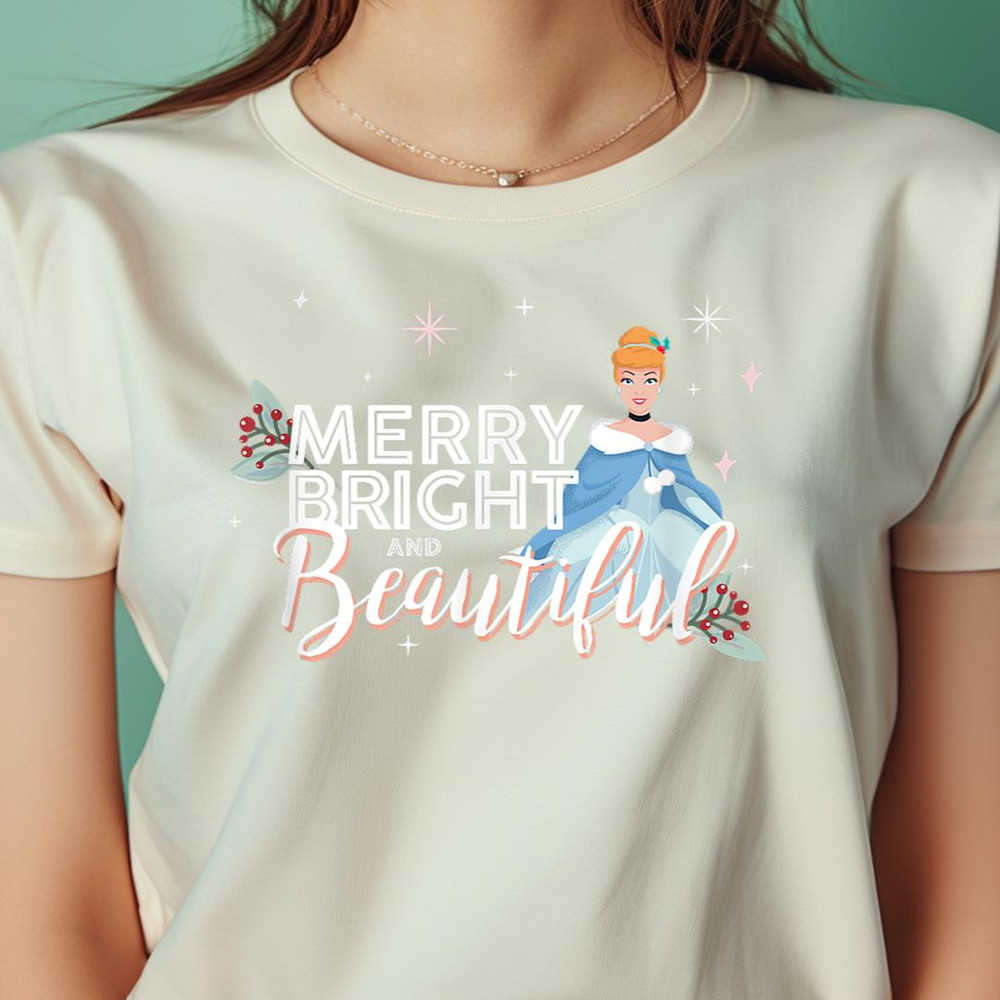 Disney Princess Cinderella Merry Bright Beautiful Holiday PNG, Cinderella PNG, Cinderella Castle Digital Png Files.jpg