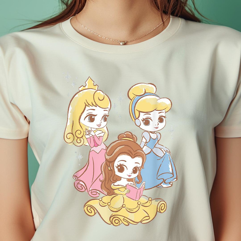 Disney Princess Cute Aurora Belle Cinderella Chibi PNG, Cinderella PNG, Cinderella Castle Digital Png Files.jpg