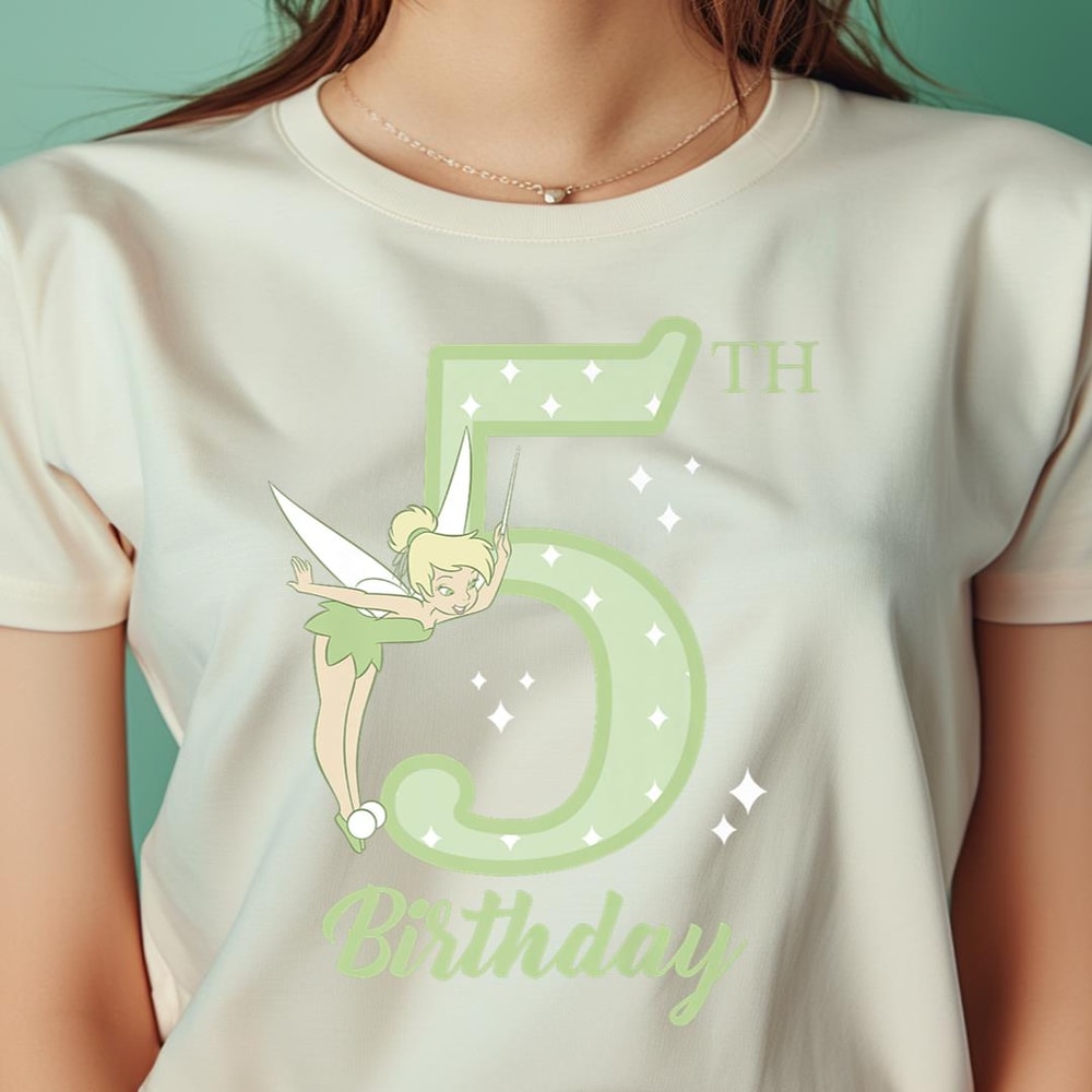 Disney Peter Pan 5Th Birthday Tinkerbell Portrait PNG, Peter Pan PNG, Tinker Bell Digital Png Files.jpg