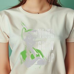 disney peter pan never grow up portrait png, peter pan png, tinker bell digital png files