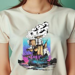 disney peter pan pirate ship flight neon png, peter pan png, tinker bell digital png files