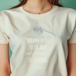 disney peter pan second star to the right moon & stars png, peter pan png, tinker bell digital png files